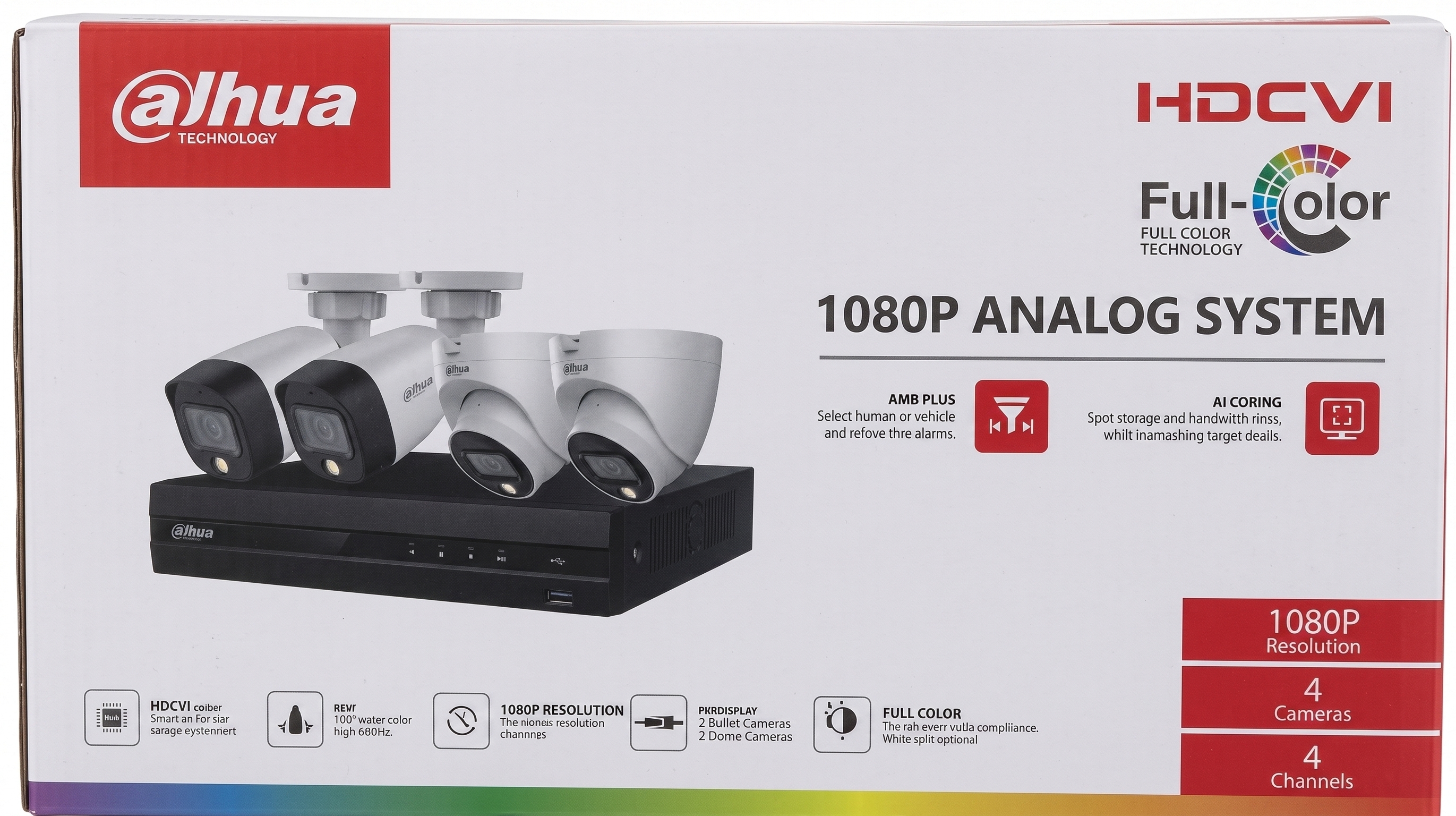 HDCVI FULL COLOR Kit 1080P  - 4ch